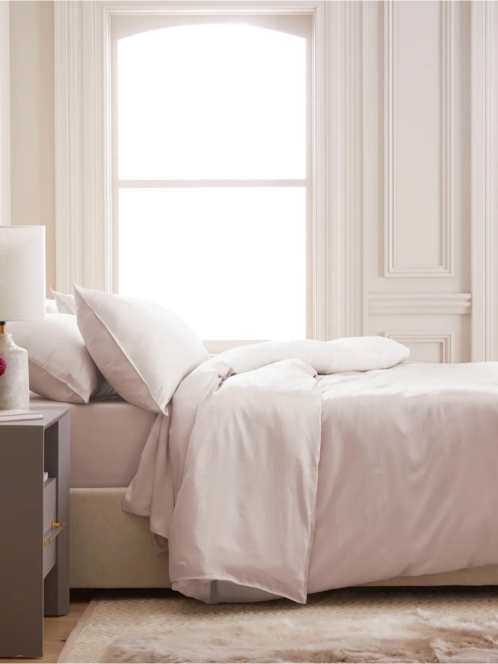 NWOT Quince Soft Blush Bamboo Duvet Cover - Queen - Retails for 104